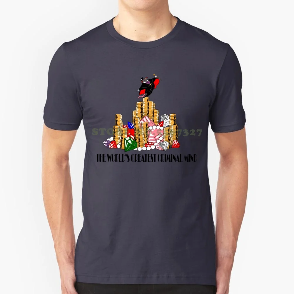 The World's Greatest Criminal Mind Fashion Vintage Tshirt T Shirts Ratigan Professor Ratigan Basil Dawson The Great Mouse