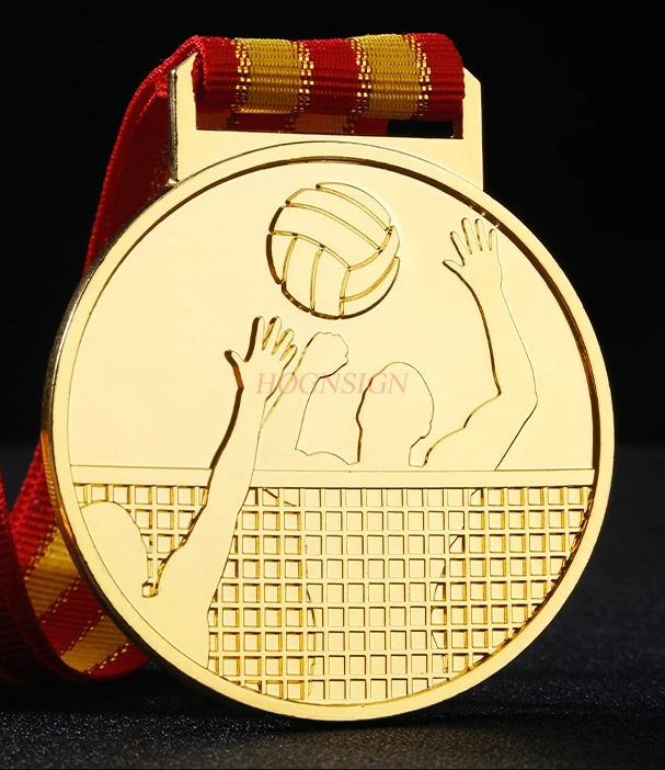 Volleyball Medaille Marathon Lauf Basketball Spiele Gold Medaille Metall Student Preis 2021