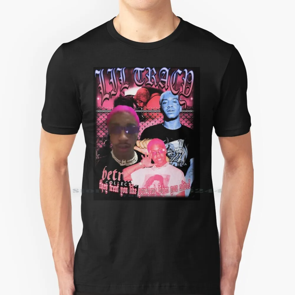 Lil Tracy They Treat You Like You Dead When You Alive! T Shirt Cotton 6XL Hellboy Lil Peep Gothboiclique Gbc Wicca Phase