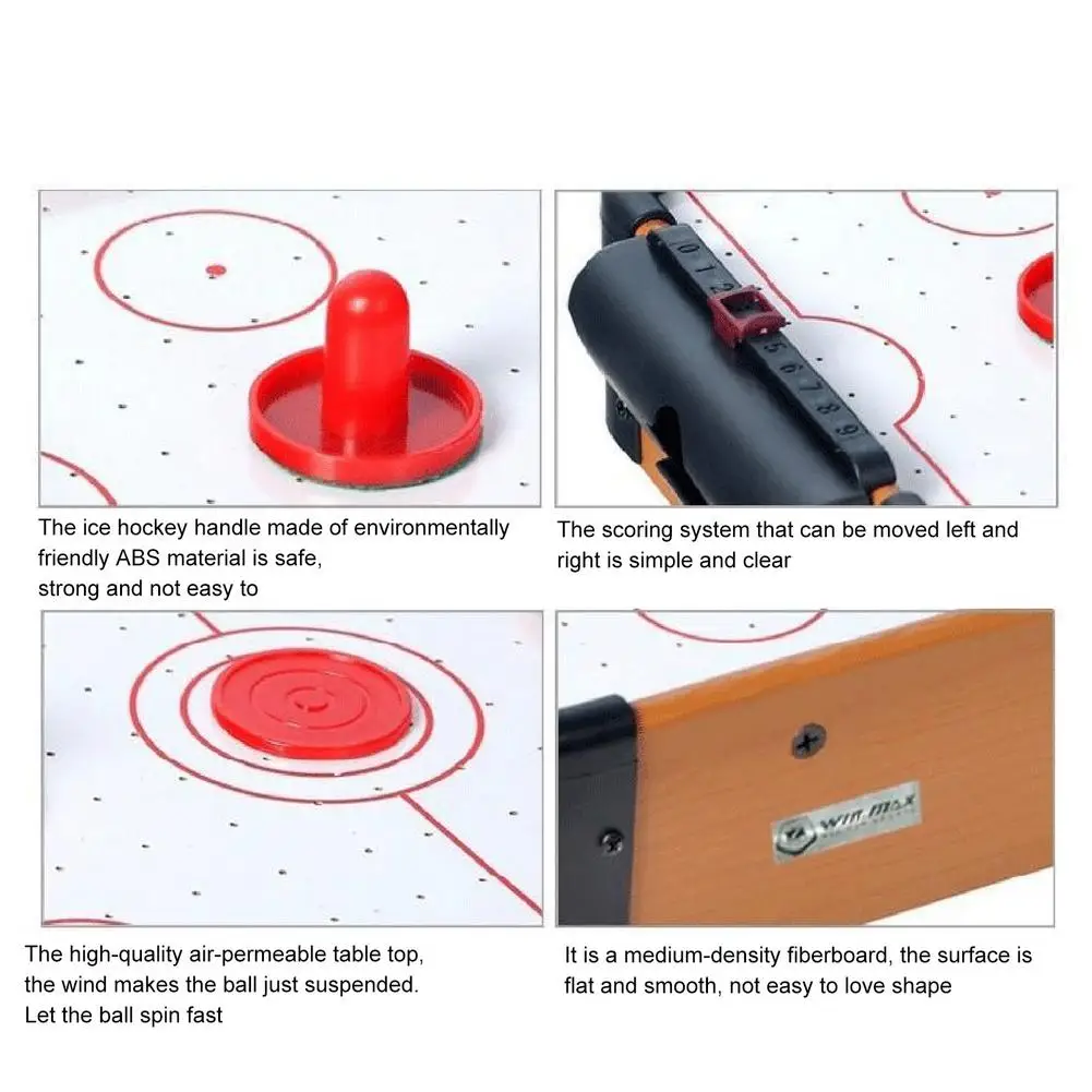 Tabletop Air Hockey Game Battery Operated Hockey Game Lightweight and portable for gathering and parent-child entertainment