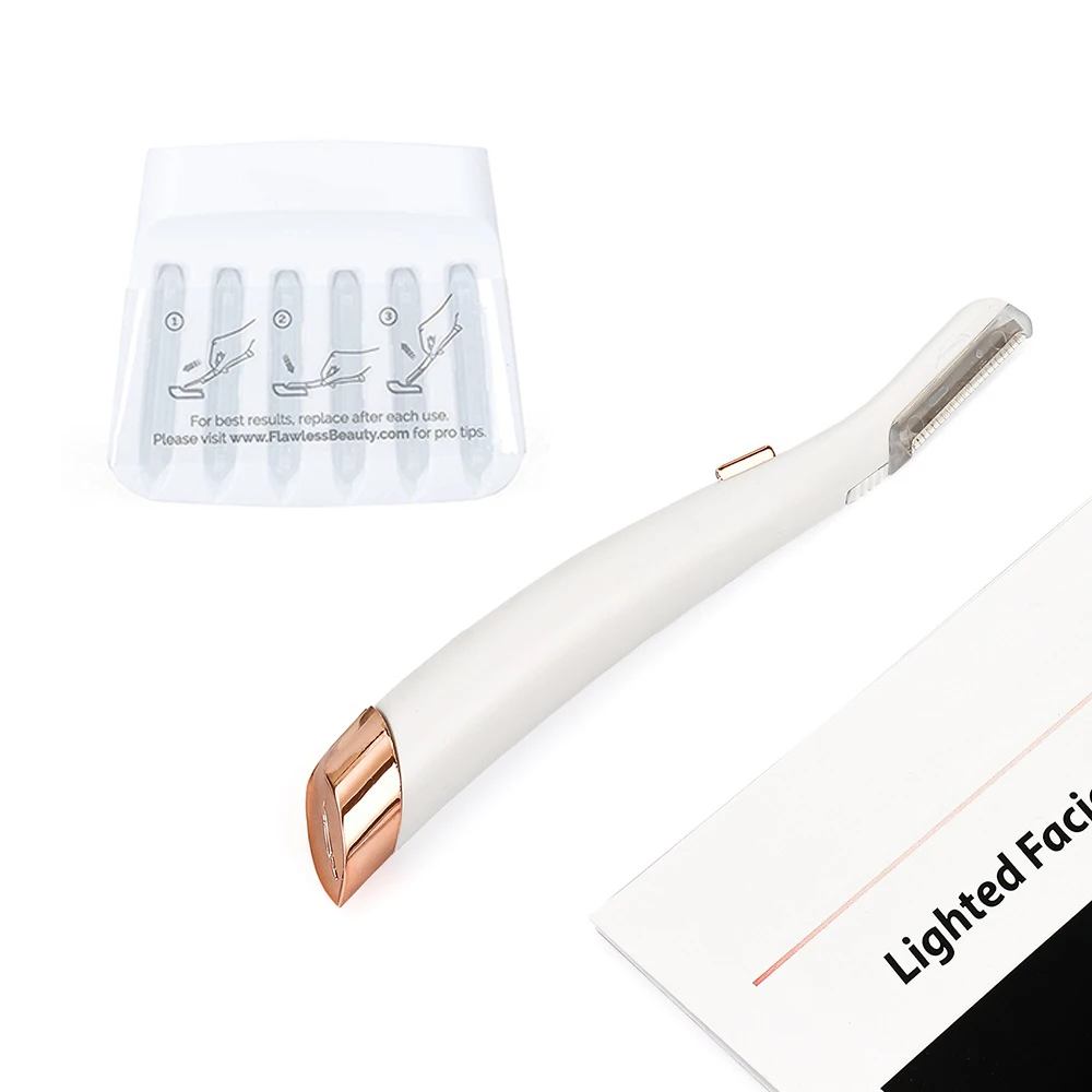 Mini Eyebrow Shaper Dermaplaningมีดโกนหนวดสำหรับผู้หญิงมีดโกนFacial Hair Removerไม่เจ็บปวดExpoliates Deadผิวมีดโกนเครื่องมือแต่งหน้า