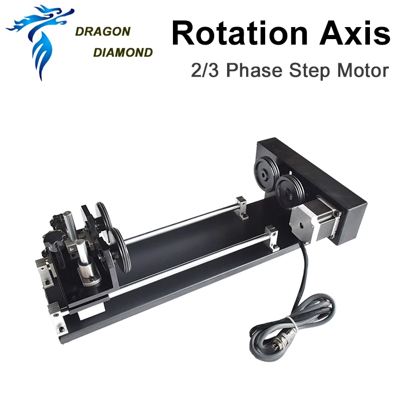 Imagem -03 - Rotary Eixo Gravura Acessório com Rolos ou Fase para Co2 Laser Gravura Máquina de Corte