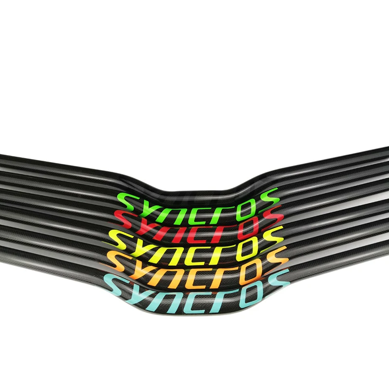 SYNCROS Large Arc Swallow Shaped Full Carbon Fiber MTB Handlebar Mountain Bicycle Rise Bar Sweep Rear 20 Degree 720mm