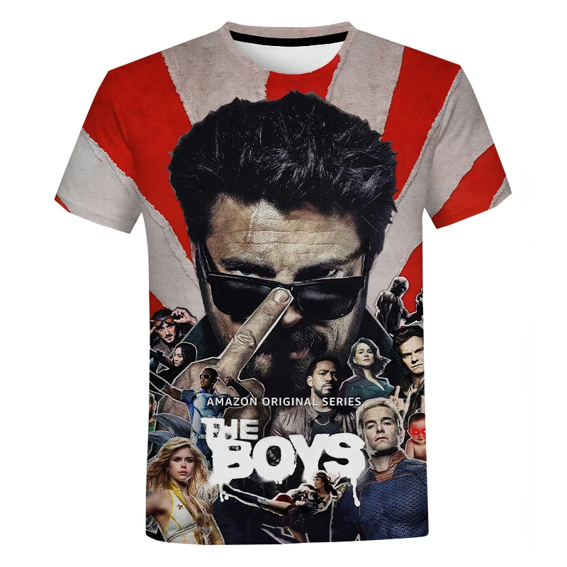 2021 The Boys 3D Print T Shirt TV Series Harajuku Streetwear T Shirt Men Women Fashion Casual Short Sleeve Cool Tee Tops