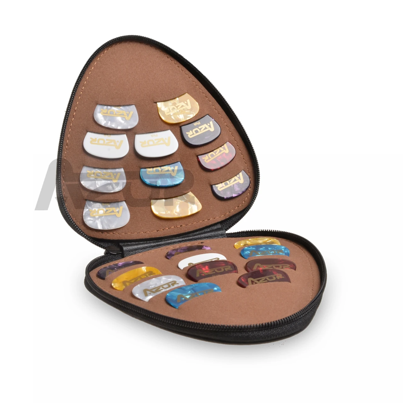 

Acoustic Electric Guitar Picks Pick bag Antislip Plectrumthickness 0.46mm 0.71mm 0.81mm 0.96mm 1.2mm 1.5mm High Quality Leather