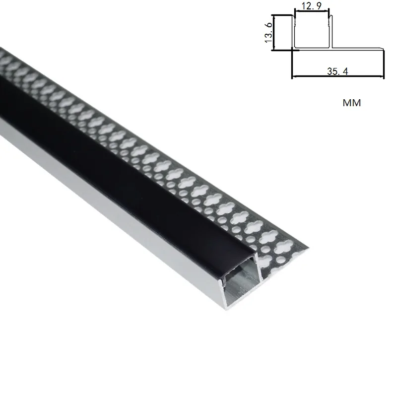 5-30 Pcs Of 2M 80Inch 12MM Programmable LED  Aluminum Profile ,5V 12V 24V Strip Gypsum Ceiling Slot Recessed Side Groove Channel