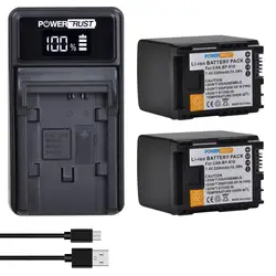 PowerTrust BP-819 BP 819 Battery+LED USB Charger for Canon VIXIA HF10,HF11,HF20,HF21,HF100,HF200,HF G10,HF M30,HF M31,HF M32