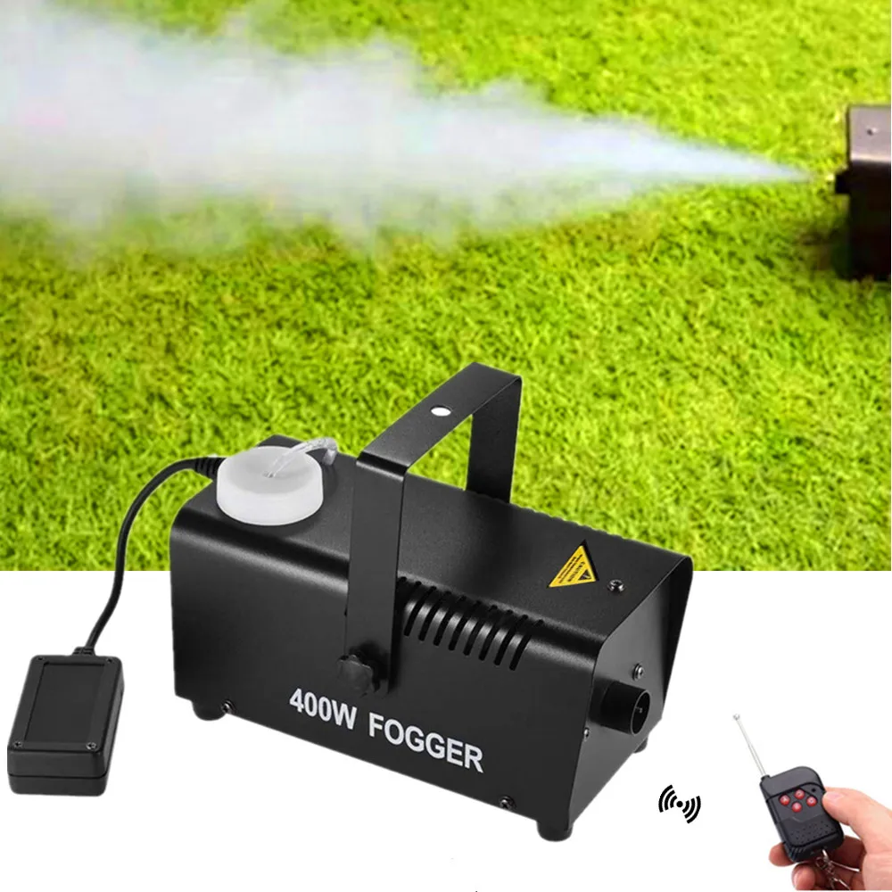 

Fog Machine, Professional Smoke Maker with Wired and Wireless Remote Control and Fuse Protection,Smoke Machine for Stage Effect