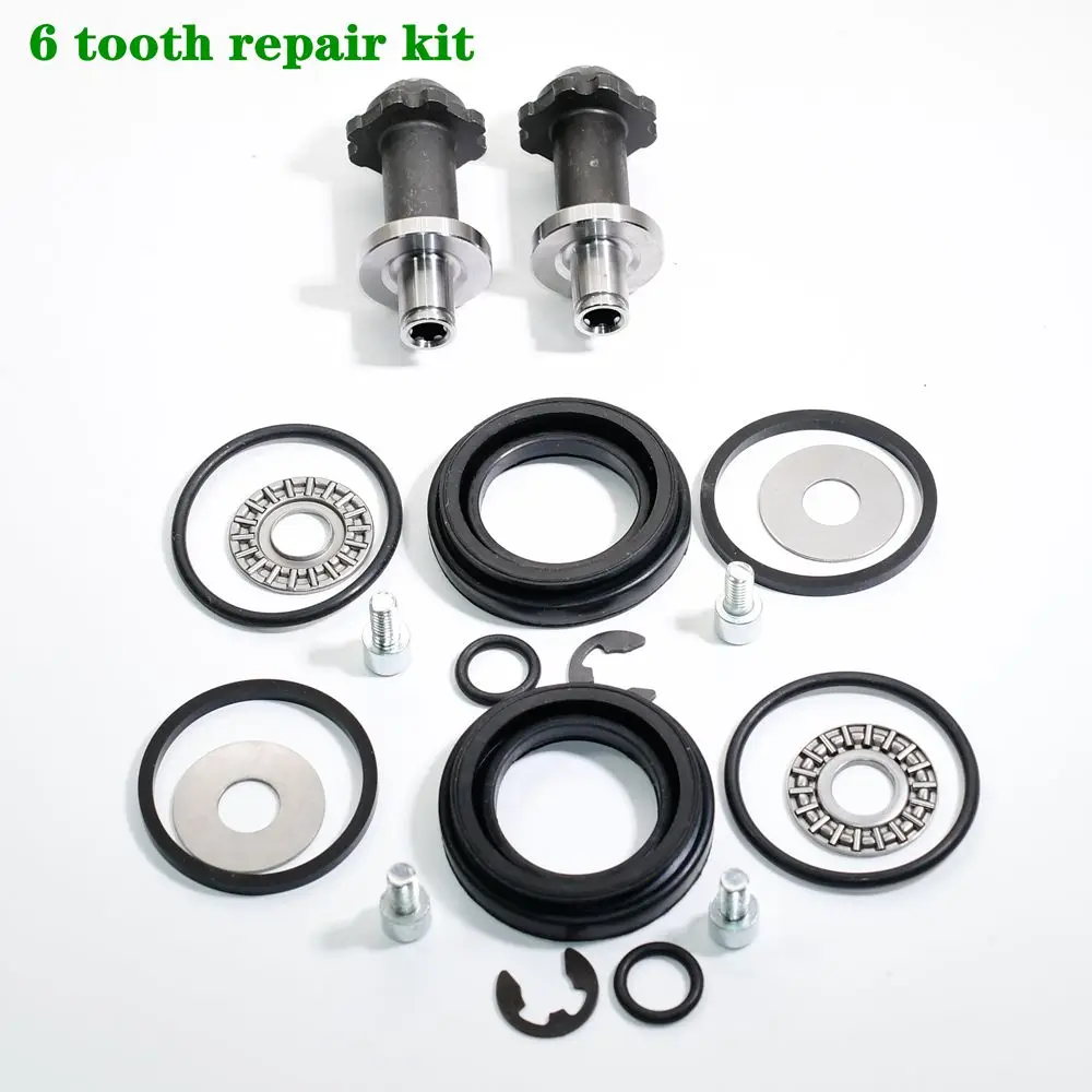 2 Pcs 6 teeth Parking Brake Rear Servo Motor Repair Kit For Q3 A6 A4 Passat B6 B7 CC Tiguan 32332082 32326315 32332267