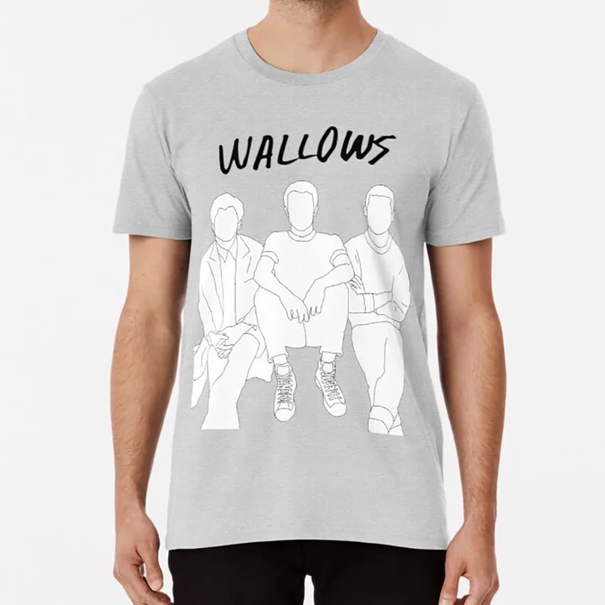 Wallows Band Members Outline T Shirt Wallows Band Nothinghappens Alternative Indie Pleaser Areyouboredyet Sidelines