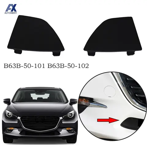 Car Front Lower Grille Bumper Cover Decoration Cap For Mazda 3 2016 2017 2018 B63B-50-101 B63B-50-102 Car Head Plastic BANE50101