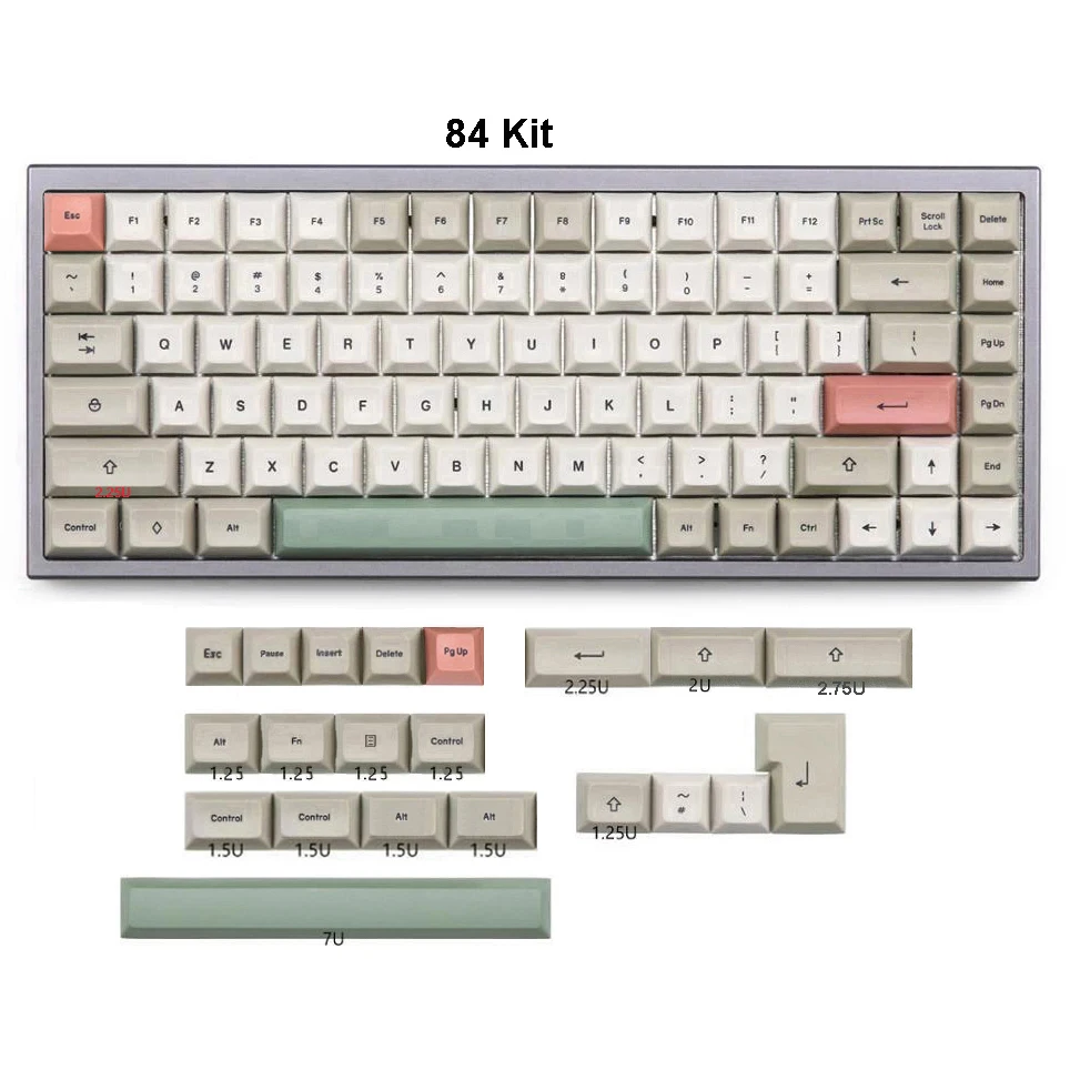 9009 Colortype DSA Dye-subbed Keycaps Thick PBT Keycaps Compatible Cherry MX Switch for GH60 GK61 GK64 Tada68,84,87 96 Keyboards