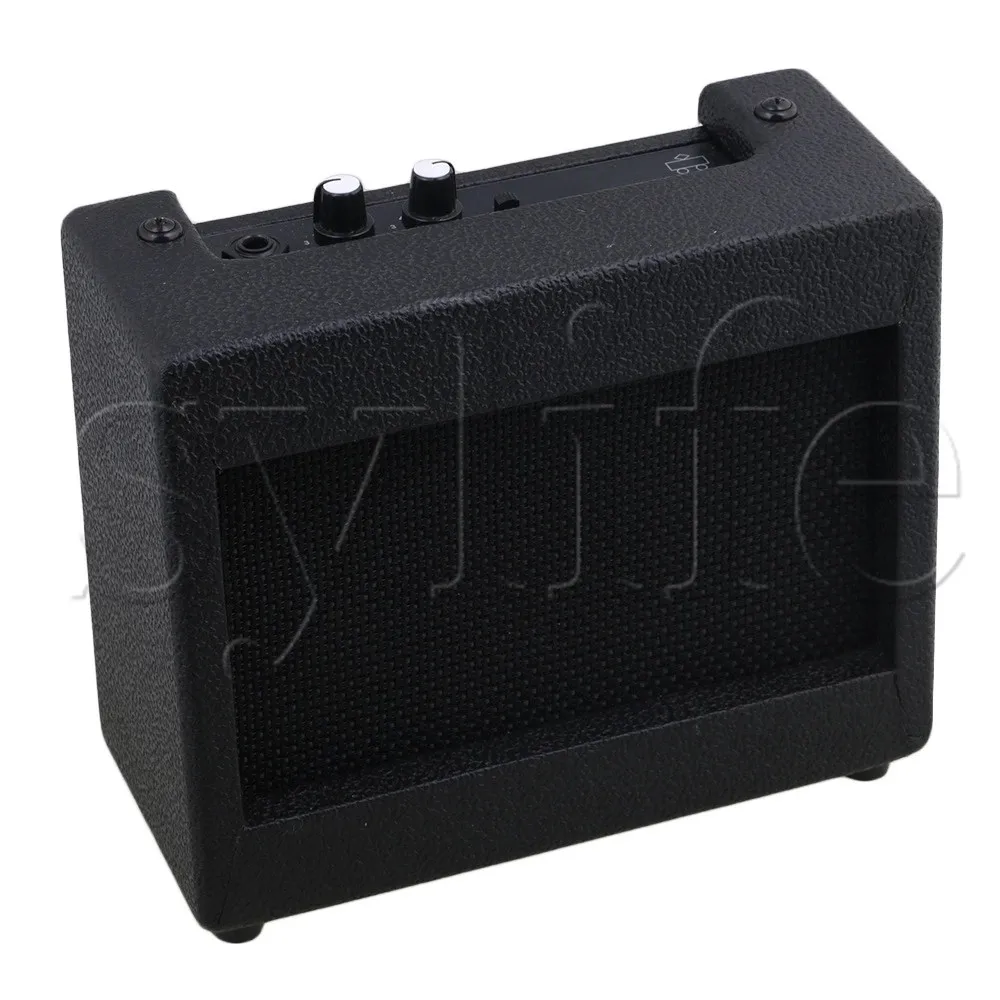 

Guitar Speaker Cabinet 9V/5W for Acoustic Electric Guitar Black