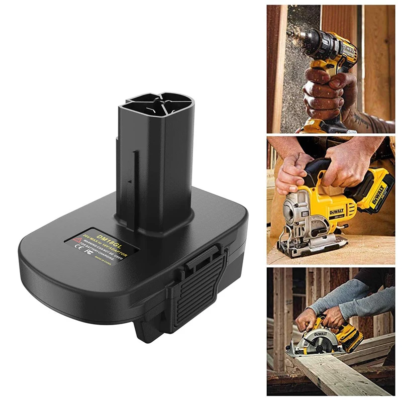 DM18GL BPS18GL محول بطارية ليثيوم أيون ل ميلووكي 18 فولت ل ديوالت 18 فولت بطارية ليثيوم تحويل إلى ل الحرفي 19.2 بطارية