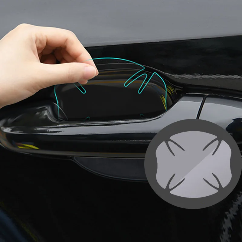 Universal stealth door handle scratch protection vinyl protective film for Subaru Forester Outback Legacy Impreza XV BRZ