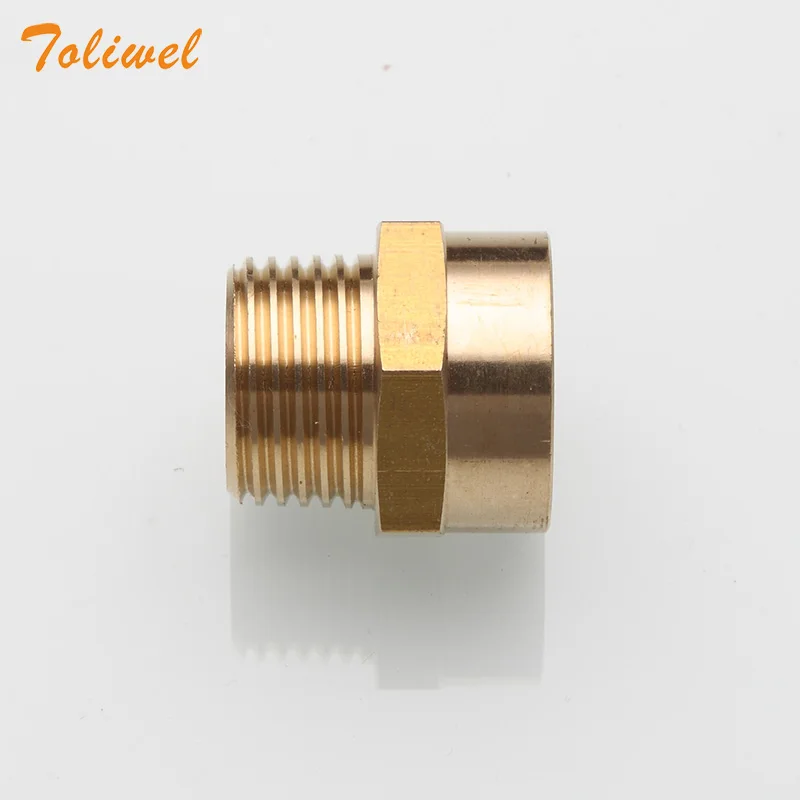 1/2” G Thread (BSP) Female to 1/2” NPT Male Connector BSP to NPT Adapter 1/2 Inch Industrial Metal Brass G Thread to Fittings