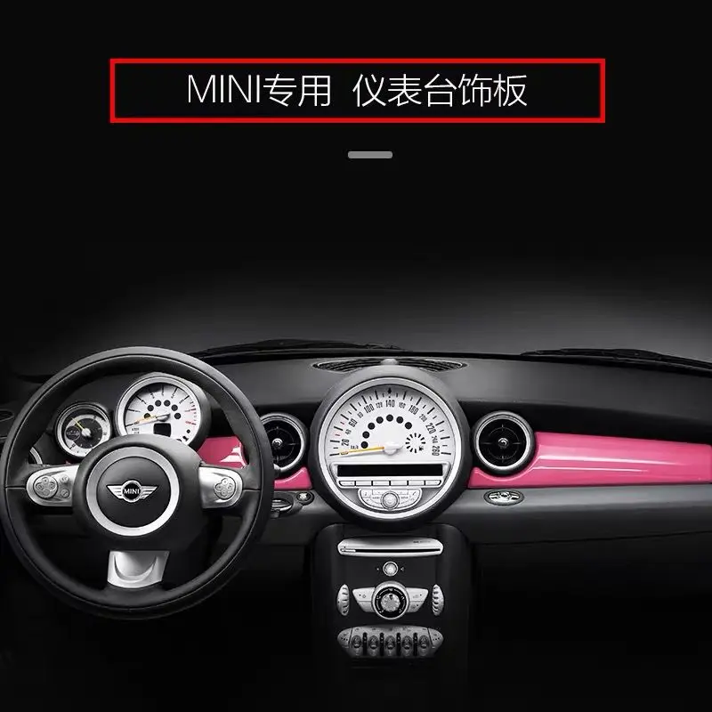 

Наклейка на центральную панель автомобильного прибора управления для MINI COOPER R55 R56, аксессуары для интерьера, модификация стайлинга