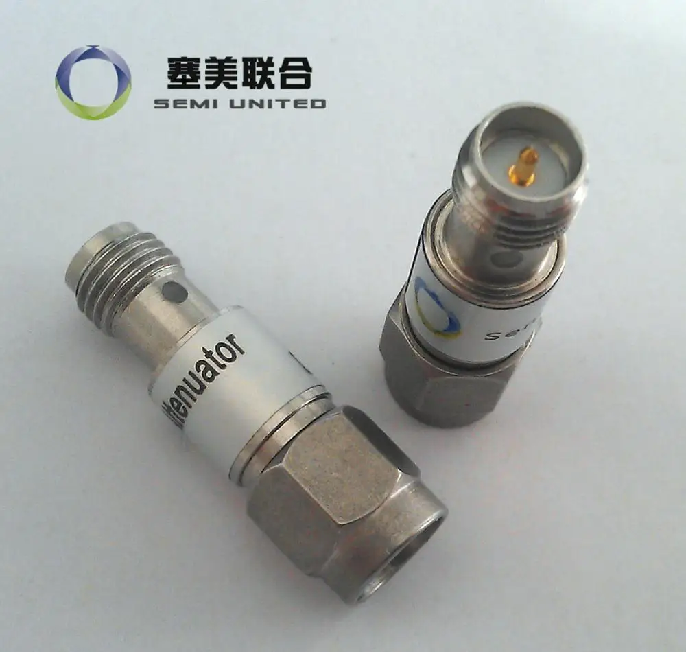 Reverse polarity RP SMA fixed attenuator ATT: 1-40dB; DC-3G, 6G, 13G; 2w laser tag