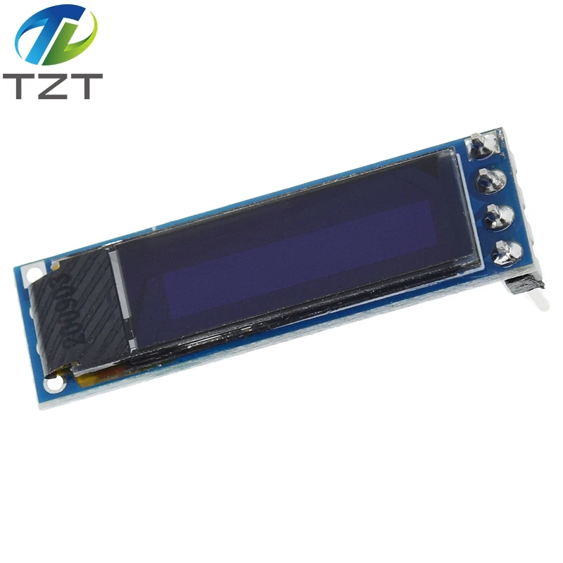 Módulo de pantalla OLED de 0,69 pulgadas, tablero de Control de pantalla LCD SSD1306 de 0,69 pulgadas, 96x16, interfaz IIC para Arduino 3-5,5 V