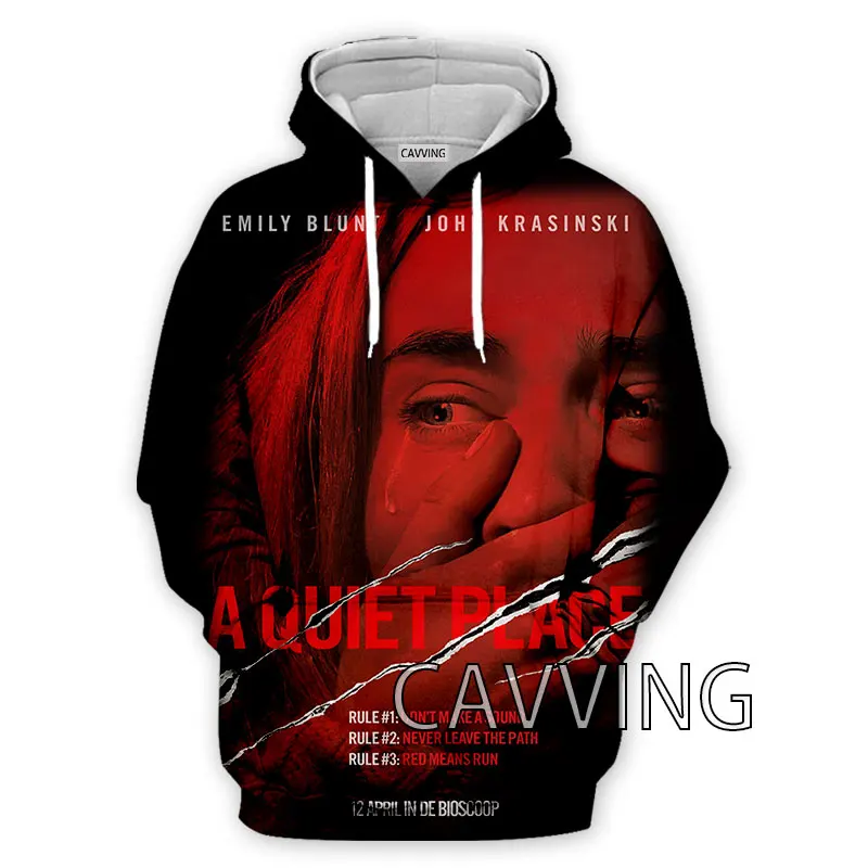 CAVVING 3D Printed  Movies  A Quiet Place  Hoodies Hooded Sweatshirts Harajuku  Tops Clothing for Women/men