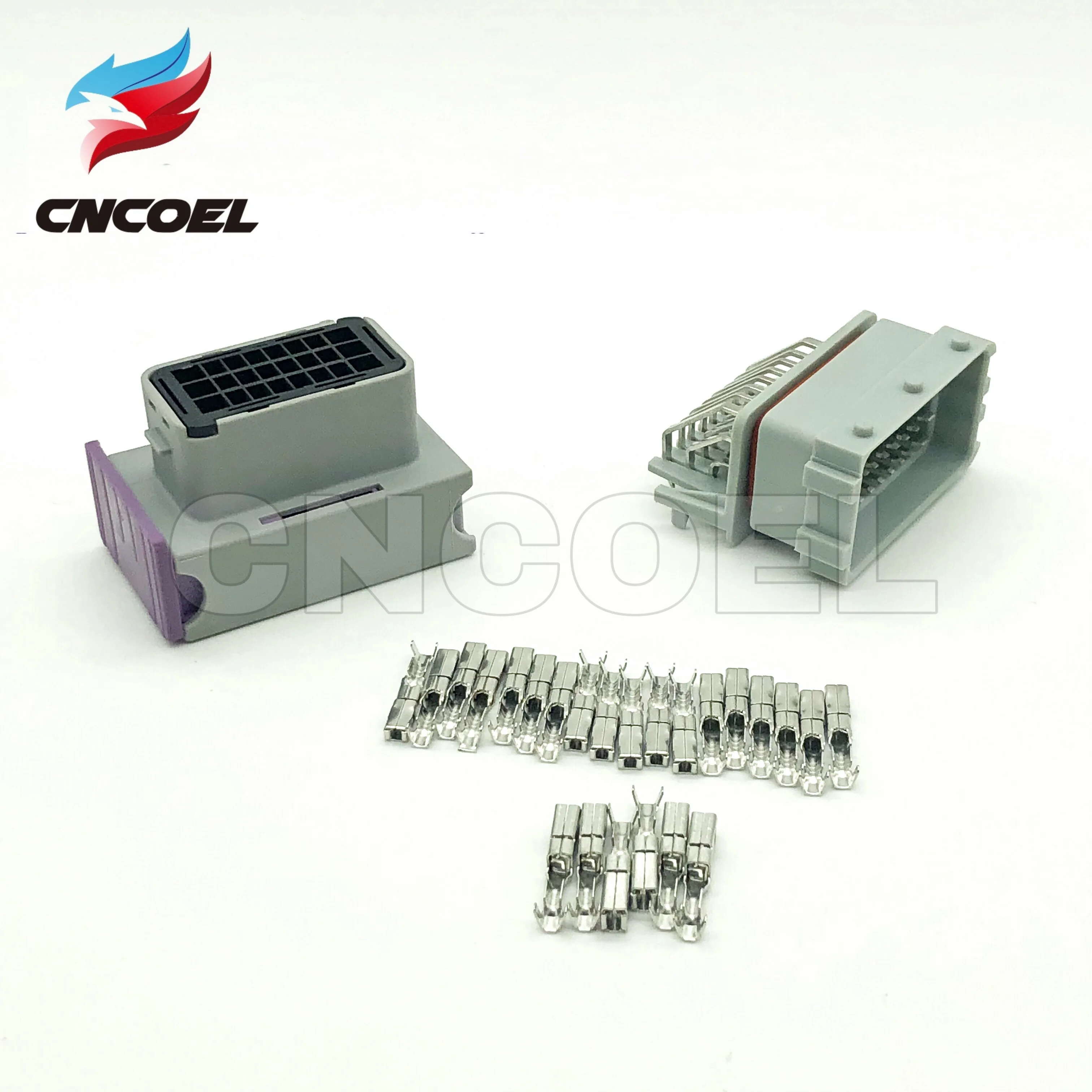 5/10 Sets 24 pin ecu automotive gray male and female connector 211PC249S80005 HCCPHPE24BKA90F