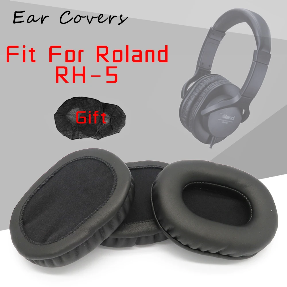 Ear Pads For Roland RH5 RH-5 Headphone Earpads Replacement Headset Ear Pad PU Leather