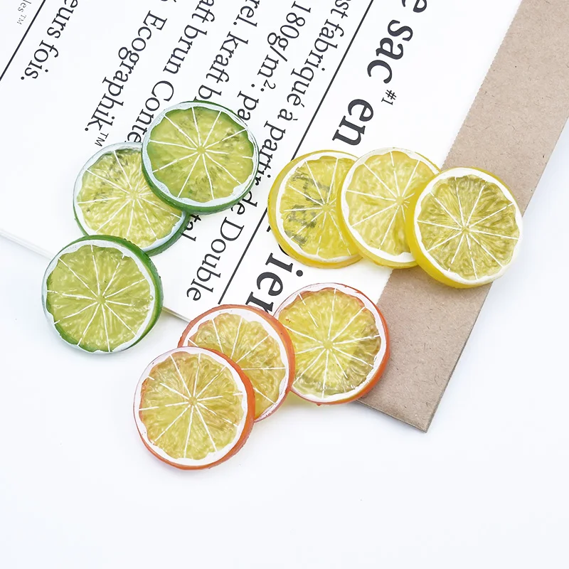 5/10 Stück Zitronenscheiben aus Kunststoff, Weihnachtsdekorationen für Zuhause, künstliche Früchte, Scrapbooking, Kinderspielzeug, Hochzeit, Scrapbooking – Detail 14
