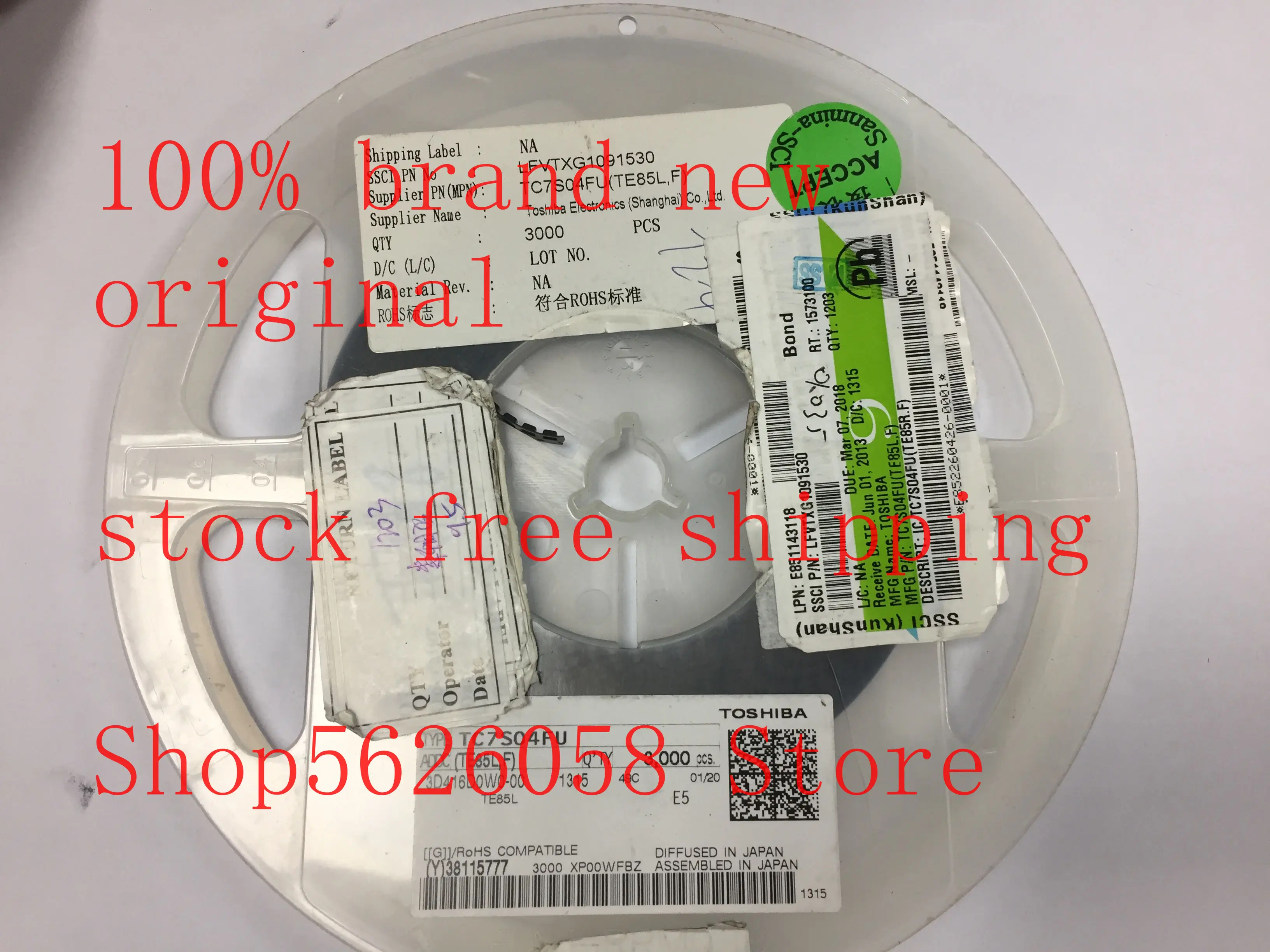 

TC7S04FU(TE85L.F) TC7S04FU SOT353 100% new original freeshipping 50PCS-3000PCS/LOT STOCK