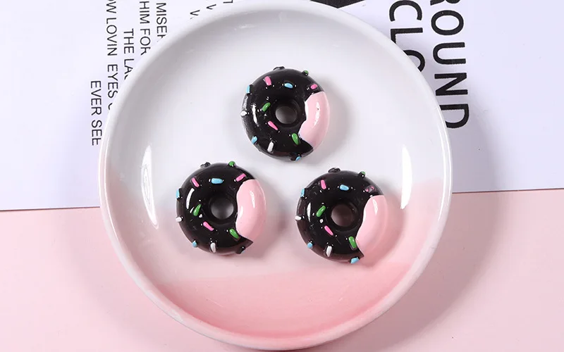 6/8/10 stücke Mini süße Süßigkeiten Donut Puppe Essen so tun, als spielen Puppenhaus Zubehör Miniatur Home Craft Dekor Kuchen Kinder Küche Spielzeug – Detail 26