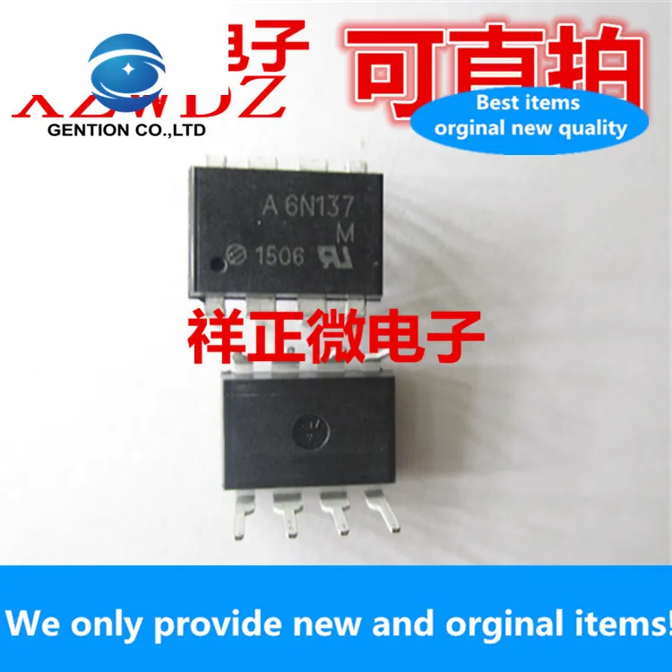 

10pcs 100% orginal new A6N137 6N137 HCPL-6N137 DIP-8 high speed optocoupler