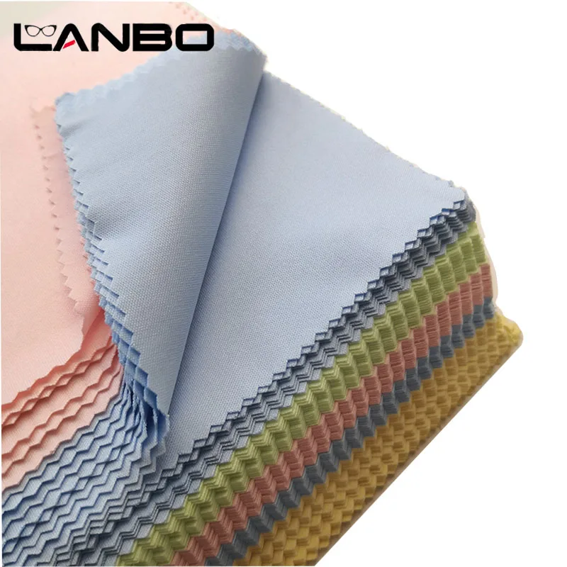 LANBO 20Ps 15*15cm abbigliamento per lenti accessori per occhiali panno per la pulizia occhiali da sole in microfibra occhiali da vista occhiali da vista salviette per spolverare