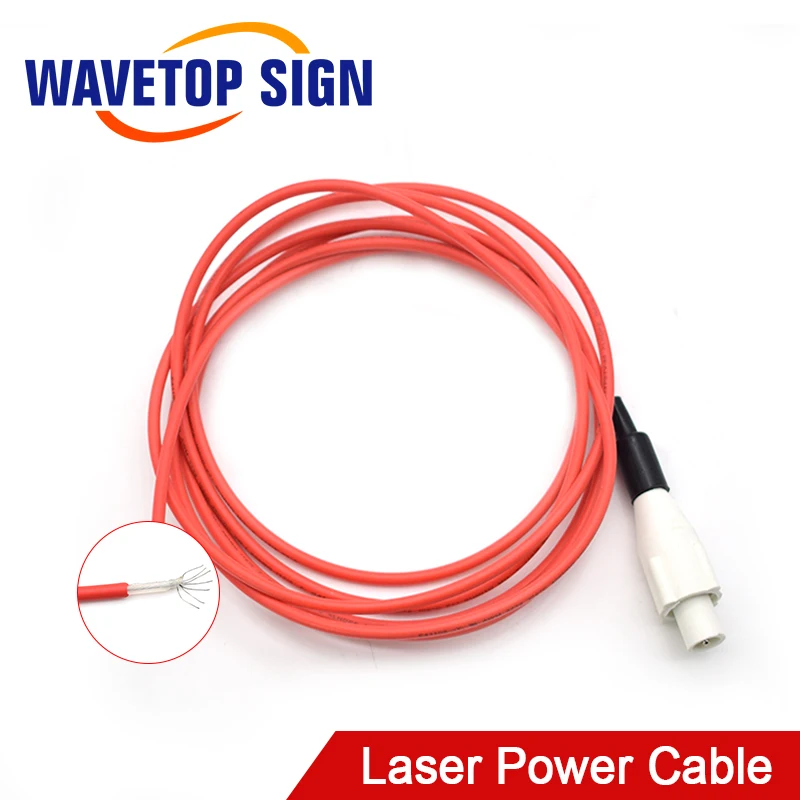 CO2 Laser Power Box Cable CO2 Laser Tube Connector Male Top Male Connector for Laser Power Supply 2Pcs / Bag