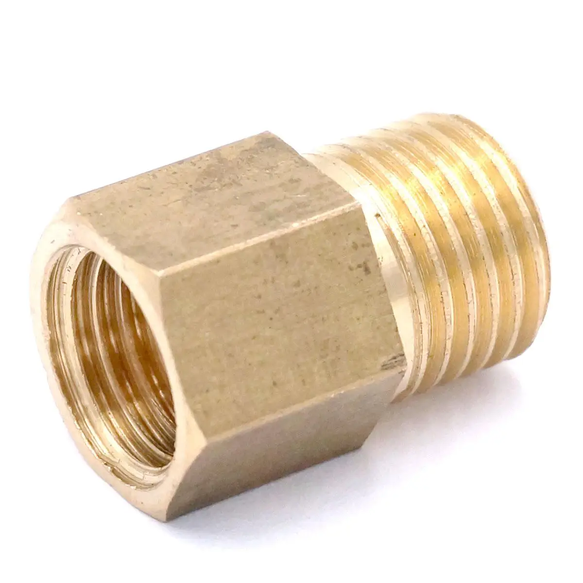 

Brass Reducer Hex Head M12x1.5mm Female to 1/4" BSP Male Thread Reducing Bush adapter Fitting for Pressure gauge