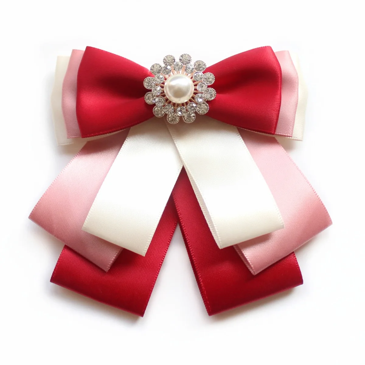 Koreańska markowa muszka Rhinestone w stylu brytyjskim muszka biała koszula prezenty dla kobiet krawat odzież ślubna akcesoria Bowtie