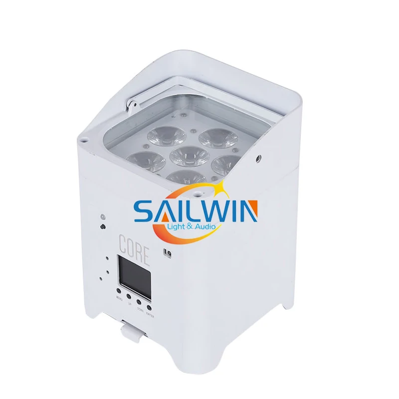 

Sailwin Light MINI APP Mobile Smart DJ LED UPLIGHT 6*18W 6IN1 RGBAW UV Battery LED Stage Par Light