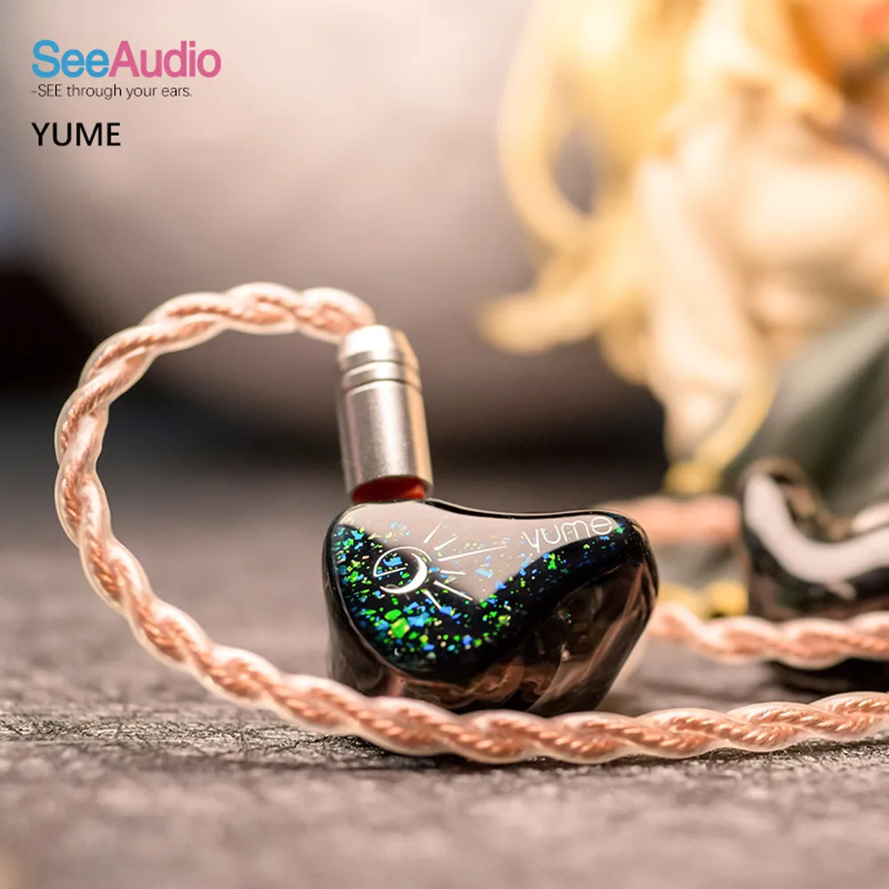 FENGRU SeeAudio Yume 하이브리드 하이파이 이어폰, DJ 음악 모니터, IEM 2 핀 0.78mm 5N OCC 분리 헤드셋, 1 DD + 2 BA 3 유닛