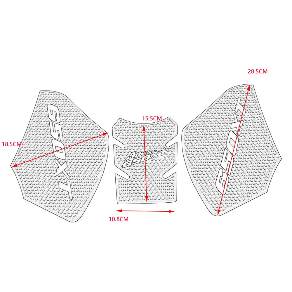 Fit Für Suzuki V-Strom 650 XT VSTROM 650XT DL650XT 2019-2022 Motorrad Aufkleber Gummi Schutz Tank Pad seite Anti Slip Aufkleber