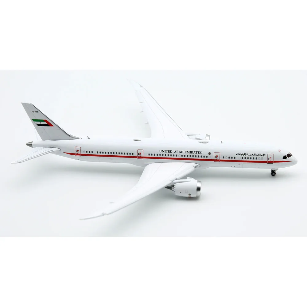 1:400 Liga Avião Colecionável JC Asas LH4244A Emirados Árabes Unidos Abu Dhabi Airlines Boeing 787-9 Diecast Aeronave Jet Modelo A6-PFE Flaps Down