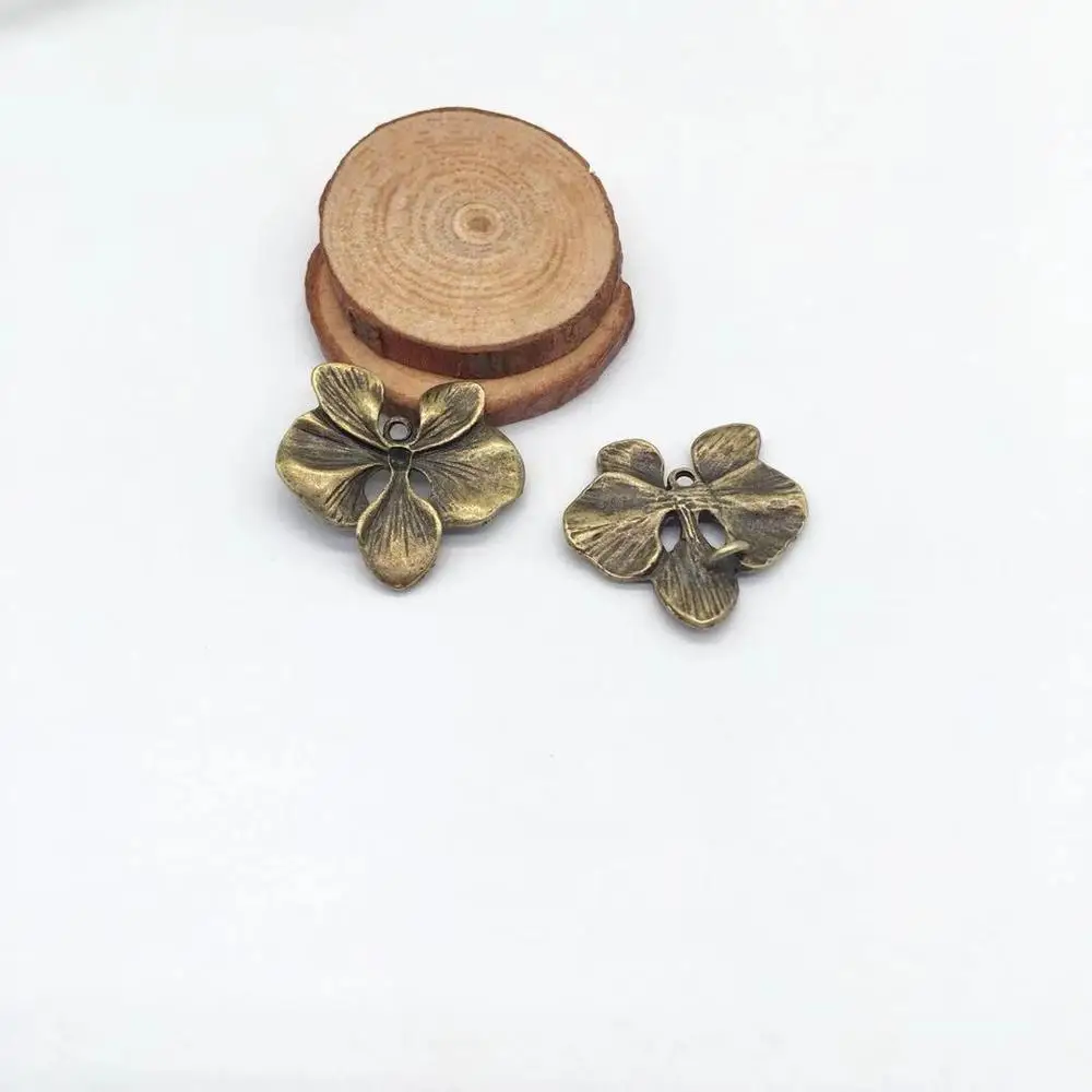 High quality fashion 15 PCS flower charms fit Diy handmade necklace earrings bracelet charms  Jewelry Making