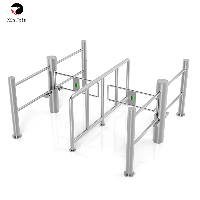 Fine Dual Swing Barrier for Access Control Shopping Mall Supermarket Subway Use Pedestrian Disorder Barrier Gate Customizable