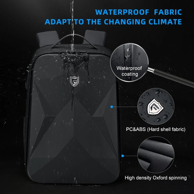 Fenruien New Men Backpack Fashion Waterproof School Travel Bag Backpack Anti-Theft Business Backpacks Fit For 17.3 Inch Laptop