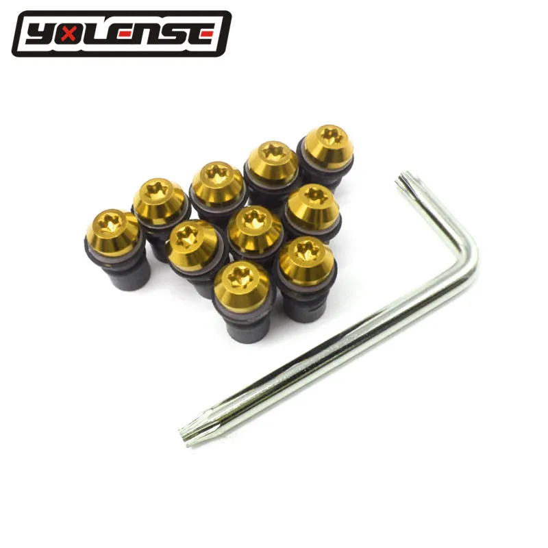 10PCS 5MM Universal Motorcycle Bolts Screws Kit Windscreen Windshield Cafe Racer Motocross For Aprilia RSV4 RS125 RST1000