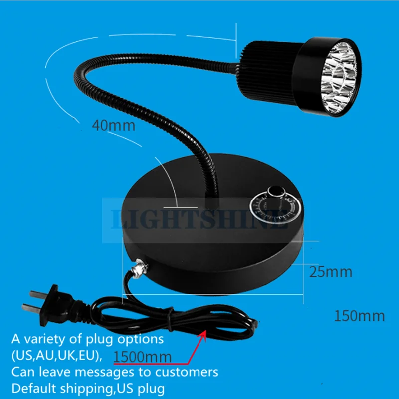 3535-LED Adjustable High Energy Shadowless Adhesive Green Olefin Uv Curing Lamp 18w 230v