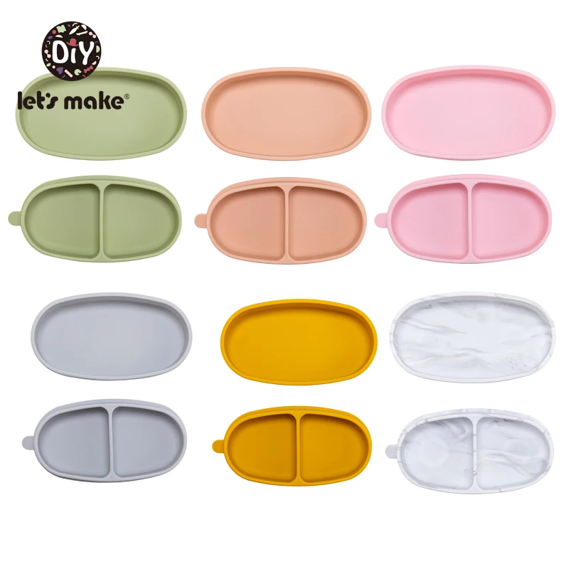 

Children's Dishes Baby Silicone Tableware With Sucker Smile Face Plate Tableware Set Smile Face Inflant Tableware Set kids Plate