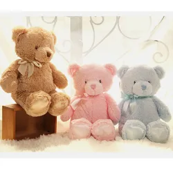 35cm Creative Colorful Teddy Bear Stuffed Animal Plush Toy Send friends and lovers Christmas Gift for Kid