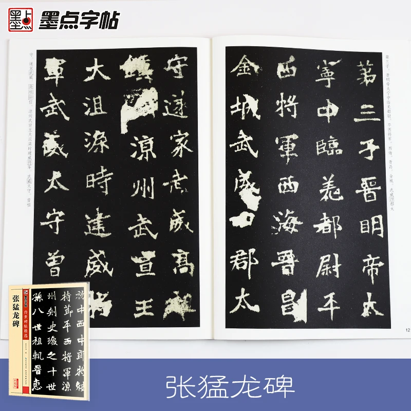 

Brush Calligraphy Textbook Copybook Chinese Writing Stone Inscription Rubbing Tablet Zhang Menglong Stele Adult Learn Hanzi Book