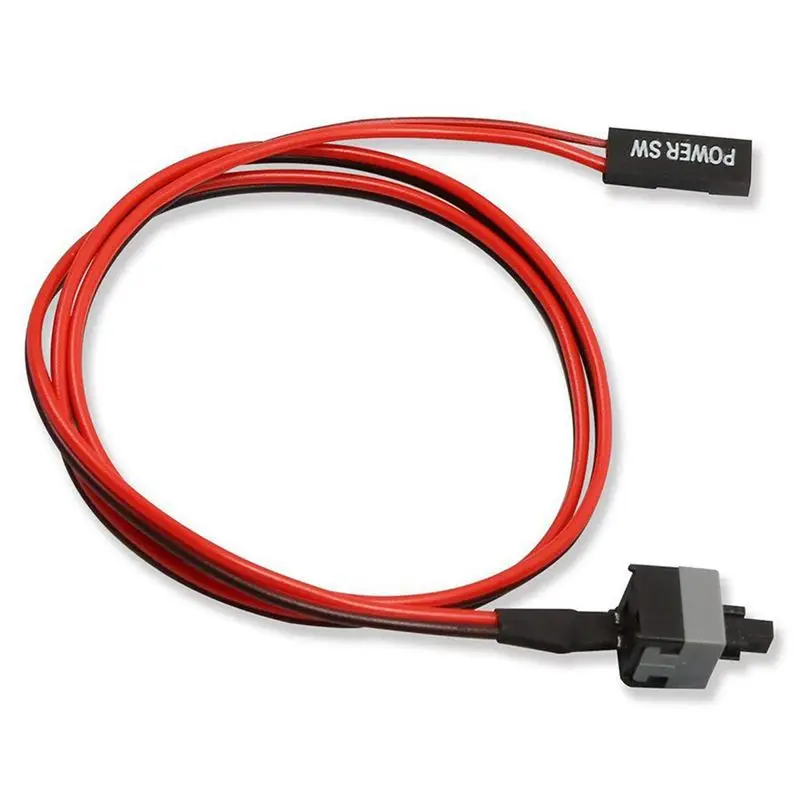 Picture 4: Promotion! 2 Pack 2 Pin SW PC Power Cable on/off Push Button ATX Computer Switch Wire 45cm