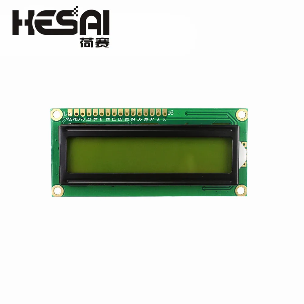 1602 Lcd Module Blauw/Geel Groen Scherm Met Iic/I2c 16X2 Lcd Backlight Module LCD-1602 + I2c Iic 5V Voor Arduino Diy Kit