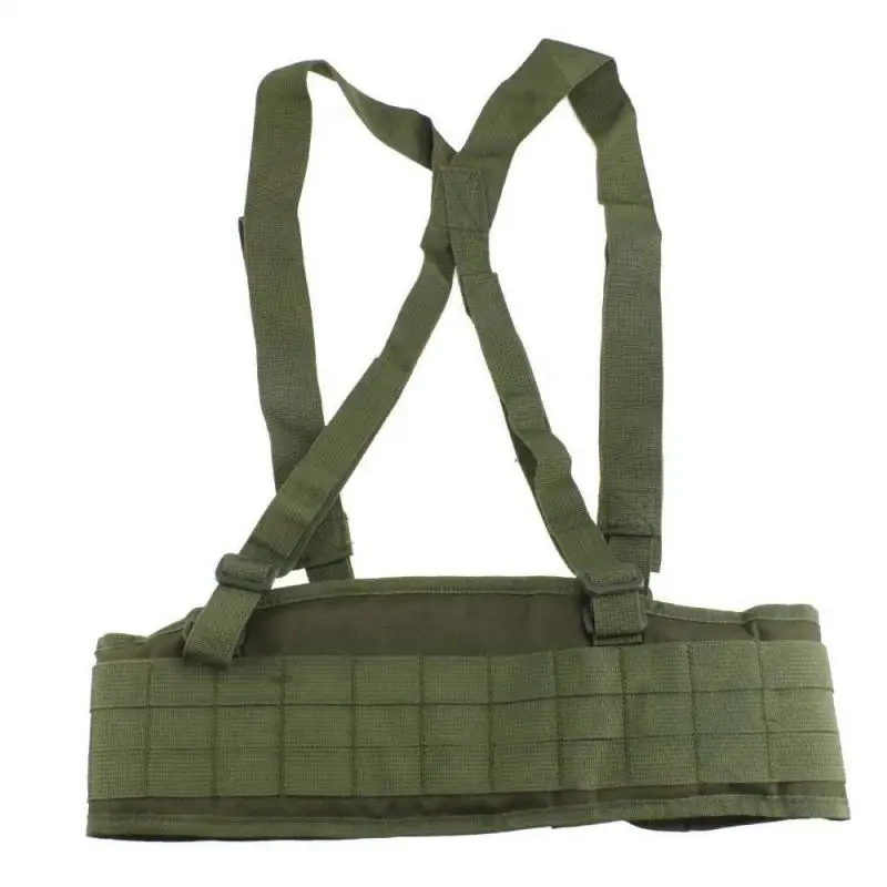 Tactical Molle Belt Men\'s Combat Girdle H-shaped Military Army Special Waist Belt Soft Padded Adjustable Waistband