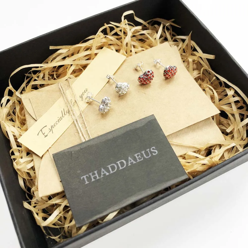 Ohrstecker, rosa Herz, europäischer Stil, glamouröser, modischer romantischer Schmuck für Frauen, Geschenk aus 925er Sterlingsilber, Super Deal – Detail 5